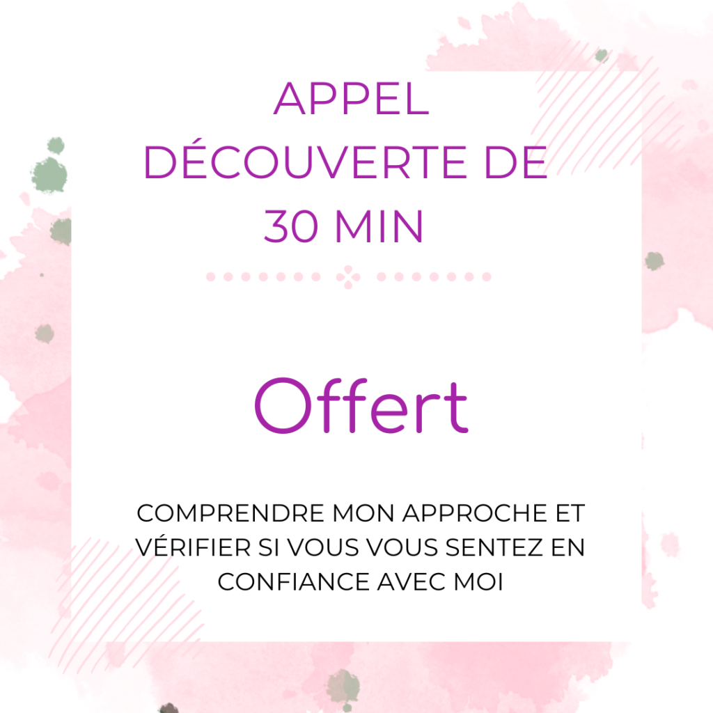 Appel découverte de 30 minutes offertes